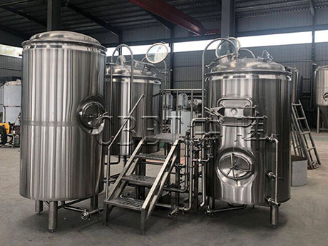 Комбинированная пивоварня с тремя сосудами на 500 л для Чехии